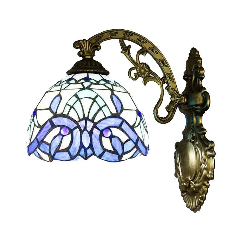 20cm Baroque white Glass Wall Sconce, catalog view 10