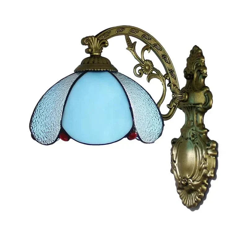 20cm Sky blue Glass Wall Sconce, catalog view 16