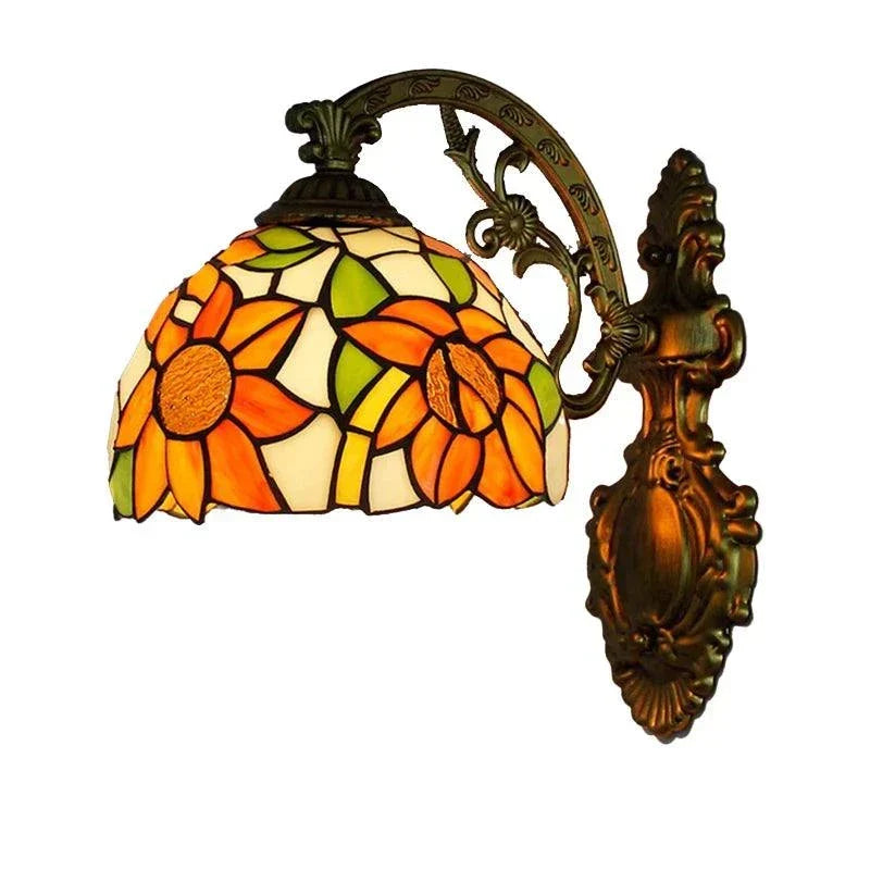 20cm Sunflower Glass Wall Sconce, catalog view 2
