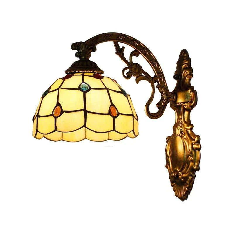 20cm Pteris yellow Glass Wall Sconce, catalog view 13