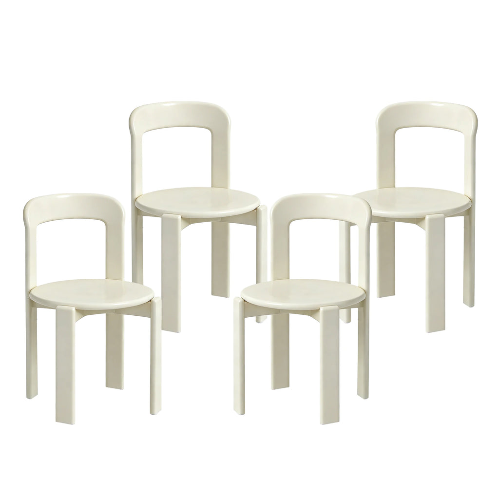Rey Style Wooden Dining Chair – Swiss-Inspired Solid Wood Chair