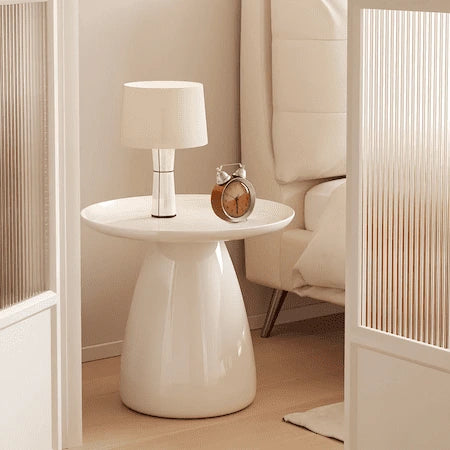 Glossy PVC Pedestal Coffee Table — view 3