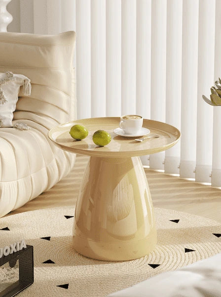Glossy PVC Pedestal Coffee Table — view 7