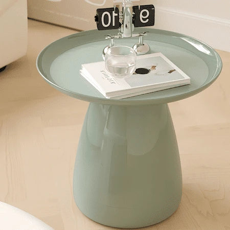 Glossy PVC Pedestal Coffee Table — view 9