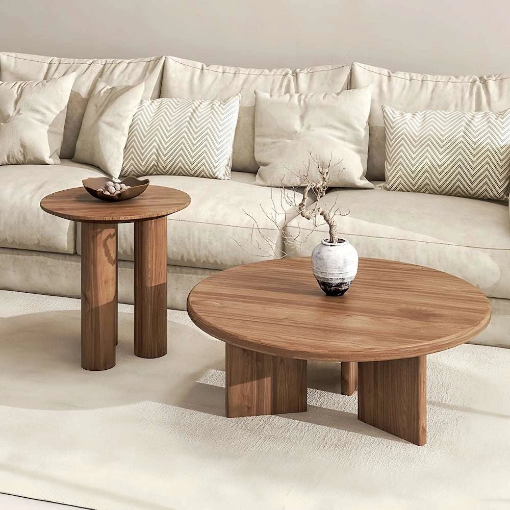 Natural Pine Coffee & Side Table Set — view 2