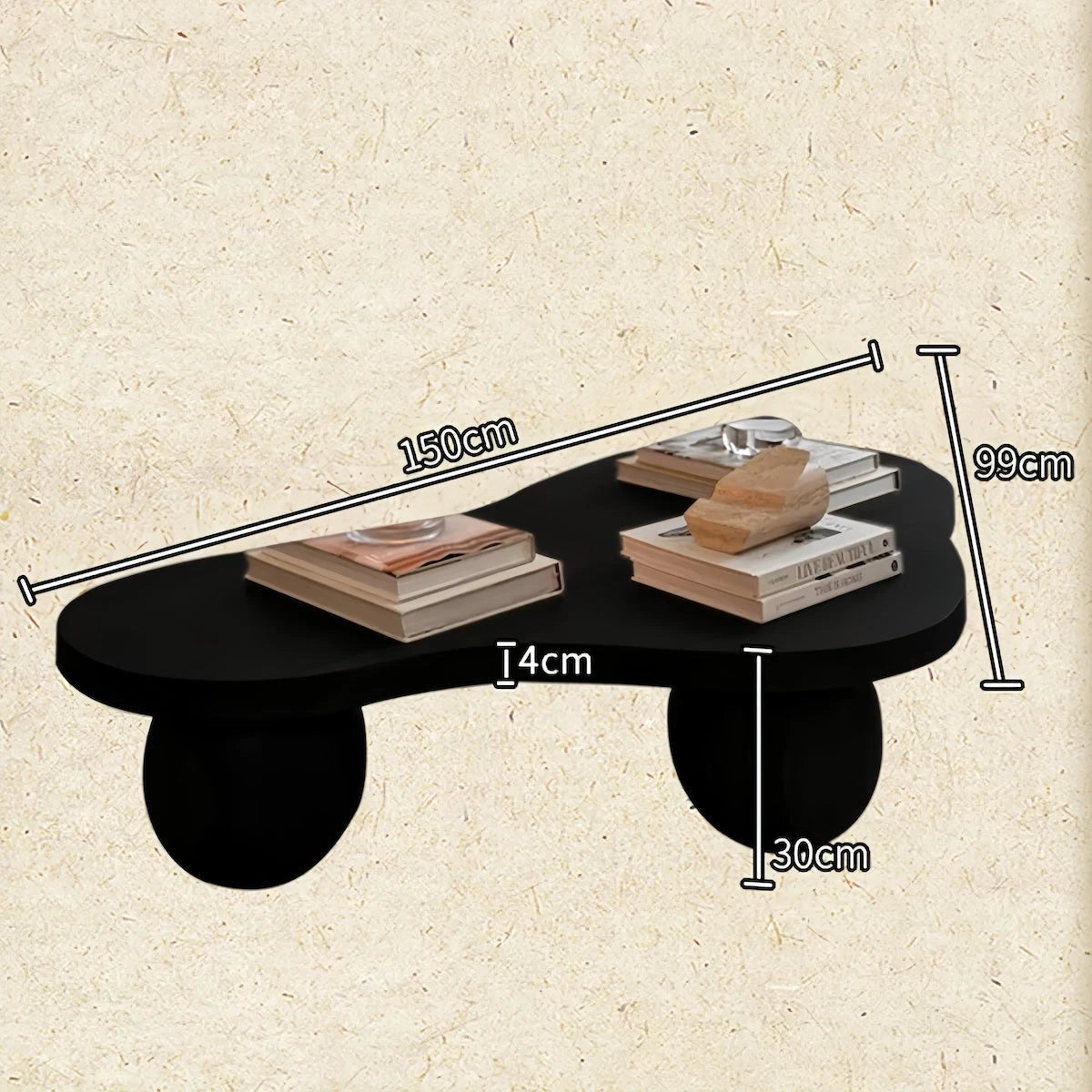Sculptural Walnut & Ash Wood Coffee Table — view 9