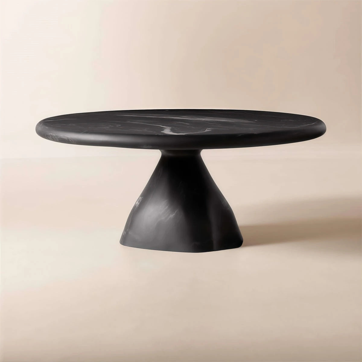 Sculptural Resin Pedestal Coffee Table — view 10