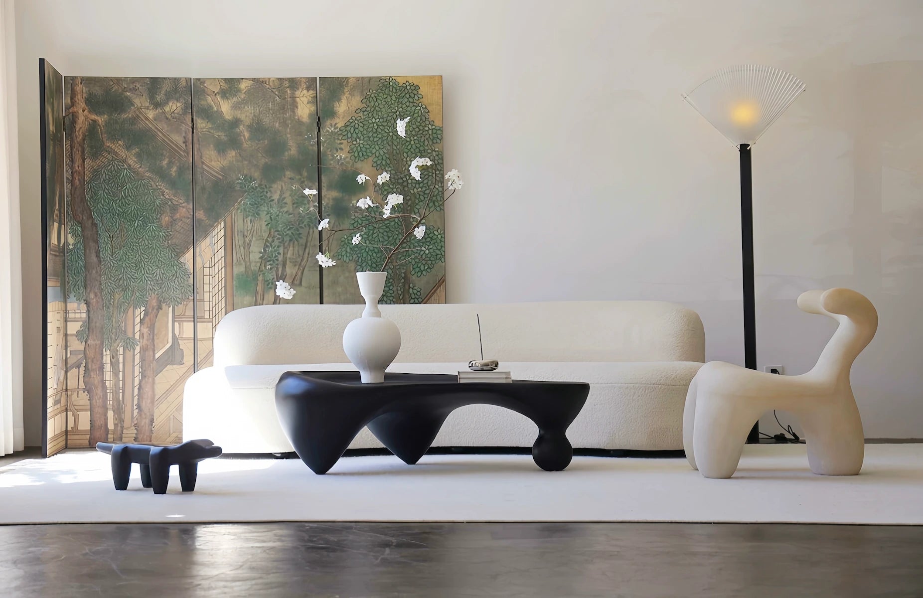 Sculptural Resin Coffee Table & Snail Chair Collection — view 4
