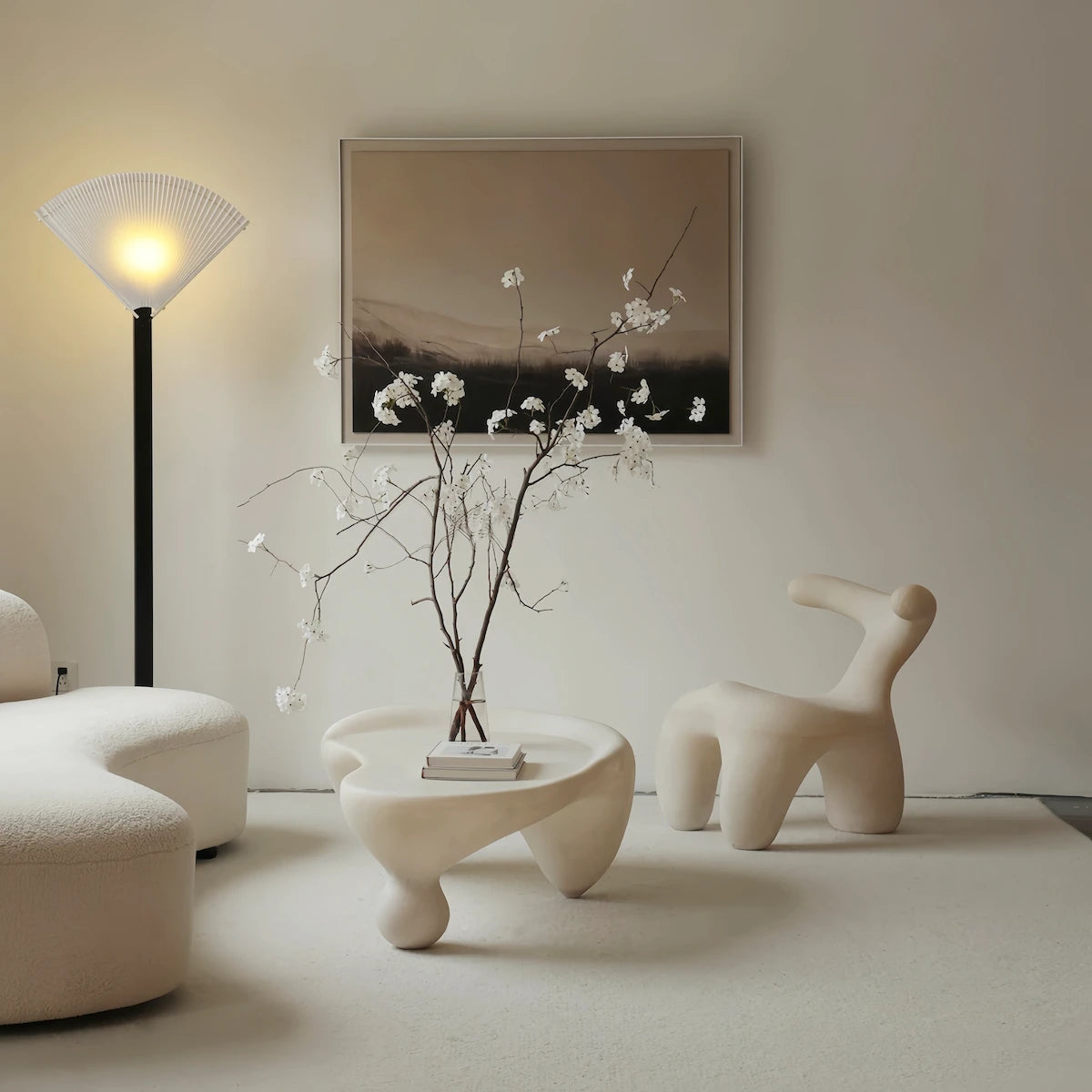 Sculptural Resin Coffee Table & Snail Chair Collection — view 6