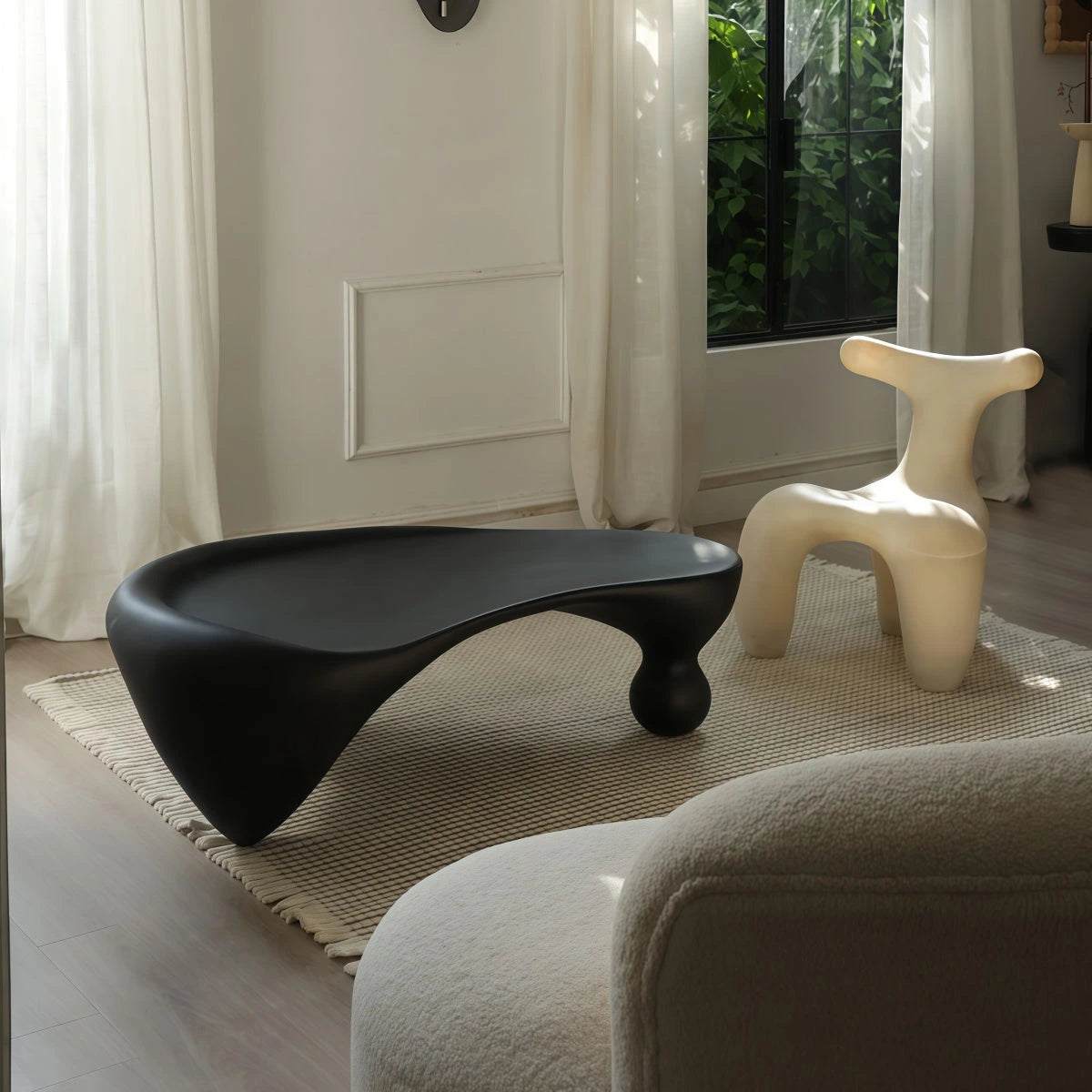 Sculptural Resin Coffee Table & Snail Chair Collection — view 9