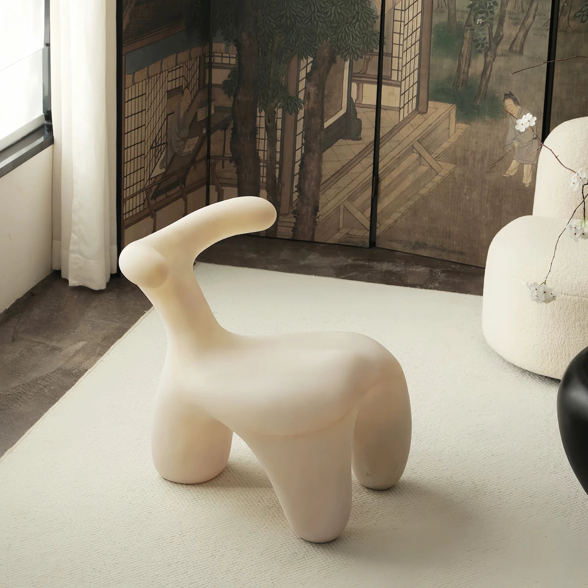 Sculptural Resin Coffee Table & Snail Chair Collection — view 11