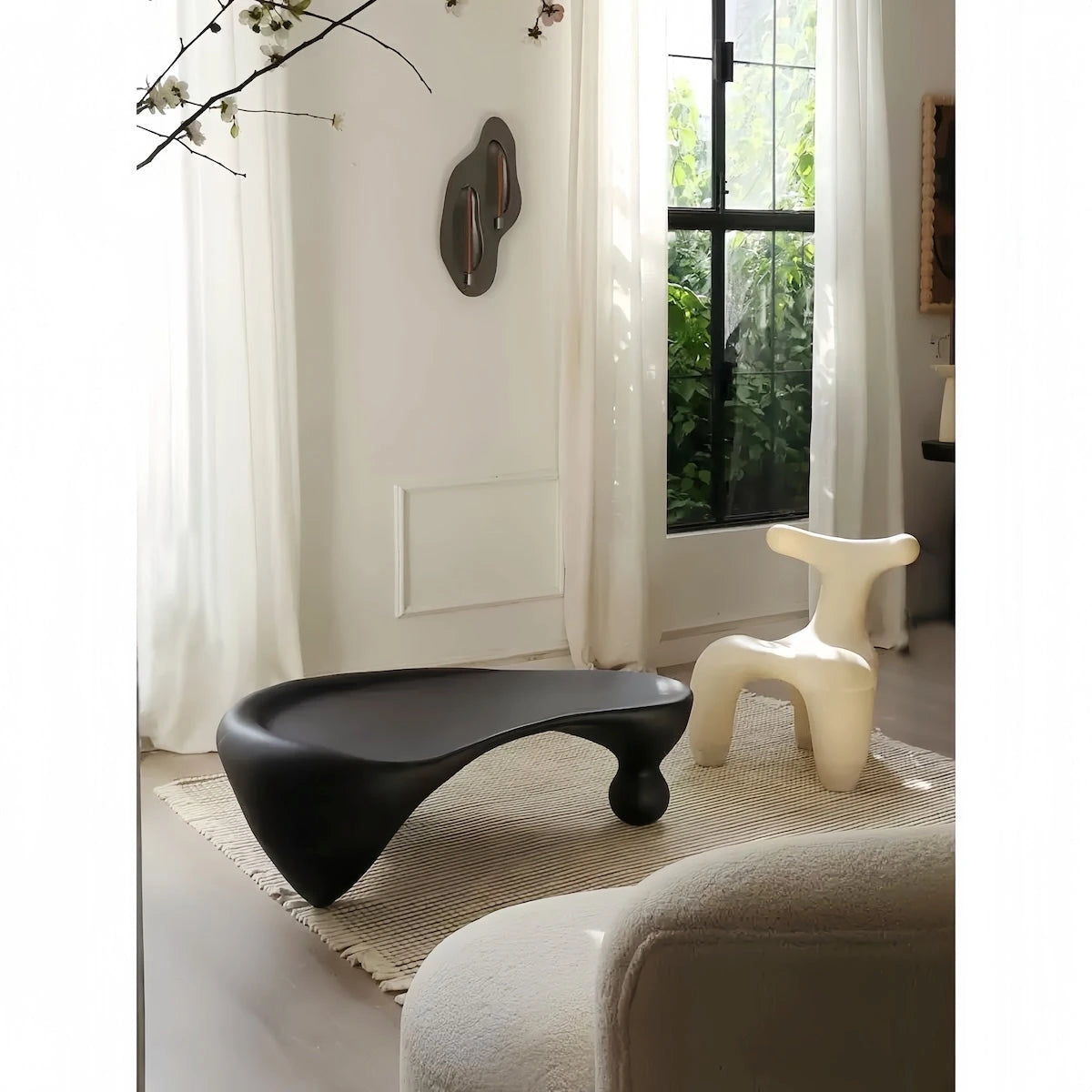 Sculptural Resin Coffee Table & Snail Chair Collection — view 13