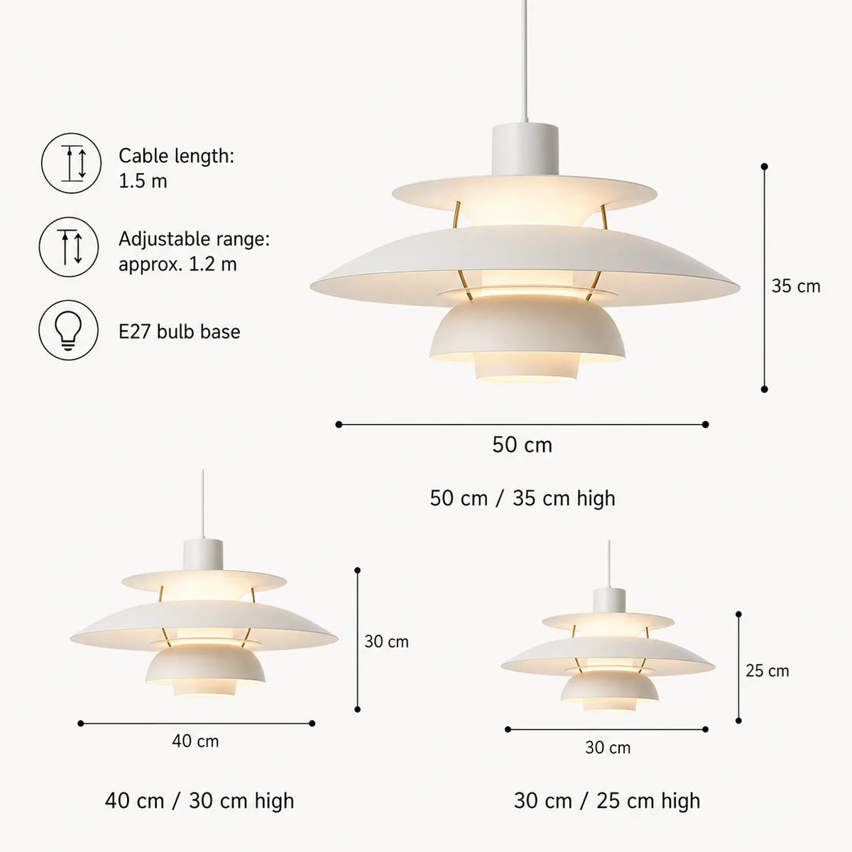 Layered Scandinavian Pendant Lamp